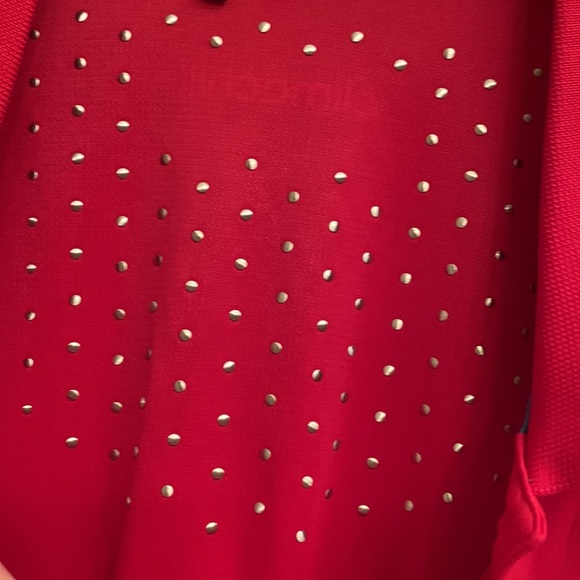 Adidas climachill men Wisconsin Badgers mesh COOLING polo 3 button shirt XL GUC - Picture 6 of 11